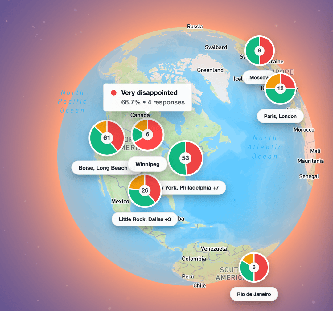 Real estate feedback survey with geo analytics